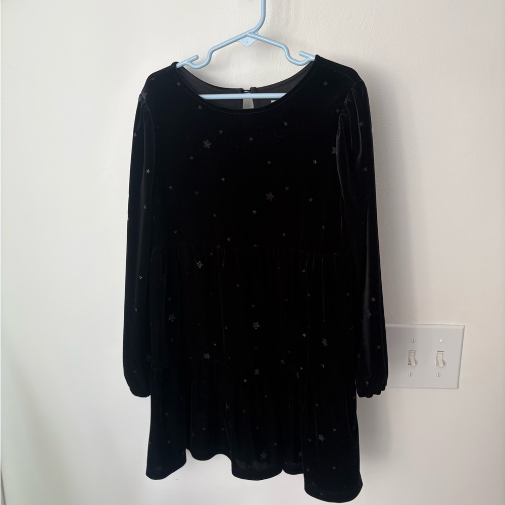 GAP Black velvet Starry Kids Dress
